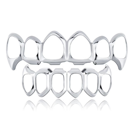Grillz Dente Vampiro "Phantom Silver" Ornamento Prata