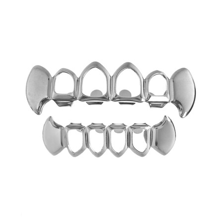 Vampyr Tänder Grillz "Shadowfang Silver"