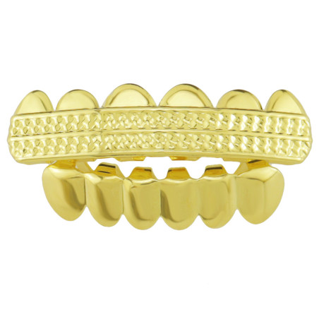 Grillz Teeth "Golden Band" Gold Ornament