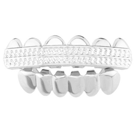 Grillz Zähne "Silver Band" Silberband-Zahnschmuck