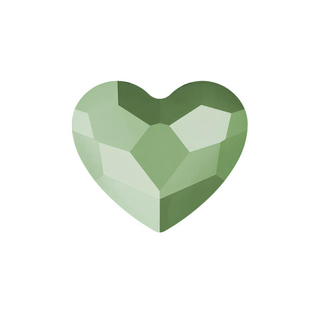 Dental Rhinestone Heart "Green Heart"