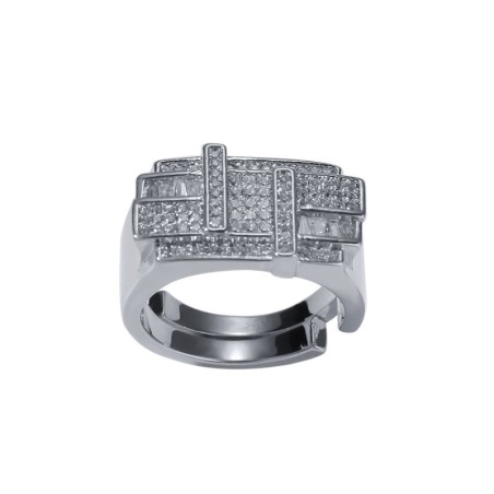 Anello Uomo Diamante "Silver Spark"