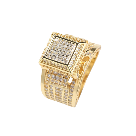 Anello Uomo Diamante "Golden Majesty"