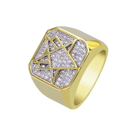 Anel Masculino "Starline Gold"