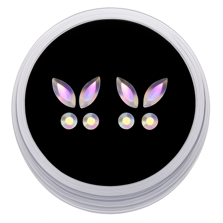 Dental Rhinestone Butterfly "Crystal AB Leaf"